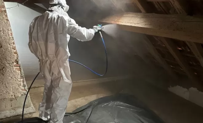 Traitement de charpente par pulvérisation à Vichy