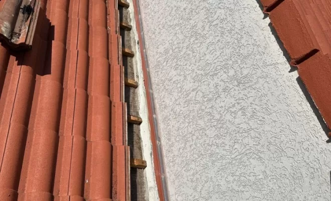 Couloir en zinc sur mesure à Cournon.