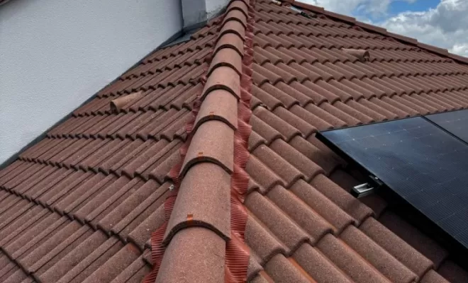 Pose d’un closoir ventilé en aluminium à Beaumont.