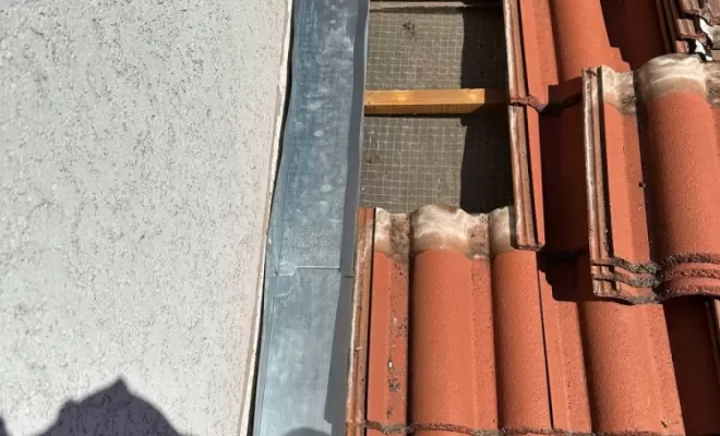 Couloir en zinc sur mesure à Cournon.