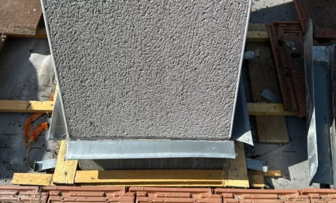 Abergement de cheminée en zinc sur mesure à Ambert.