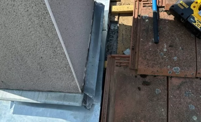 Abergement de cheminée en zinc sur mesure à Ambert.
