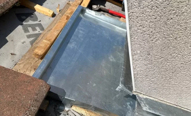 Abergement de cheminée en zinc sur mesure à Ambert.
